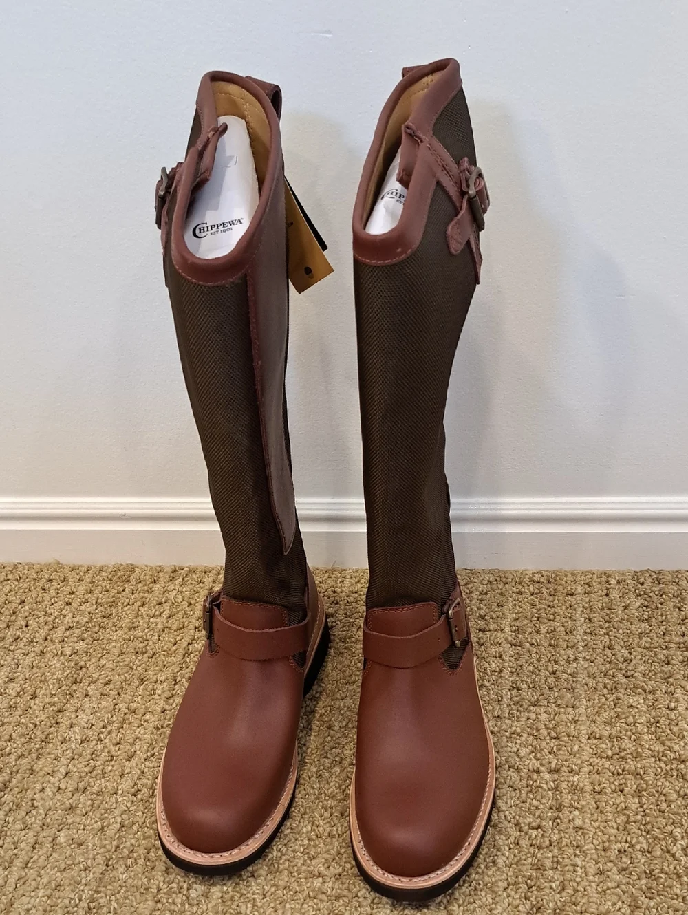 Chippewa Descaro 17" Plain Snake Boot - Color: Russet Espresso - Size: Men 9.5 - Picture 2 of 11